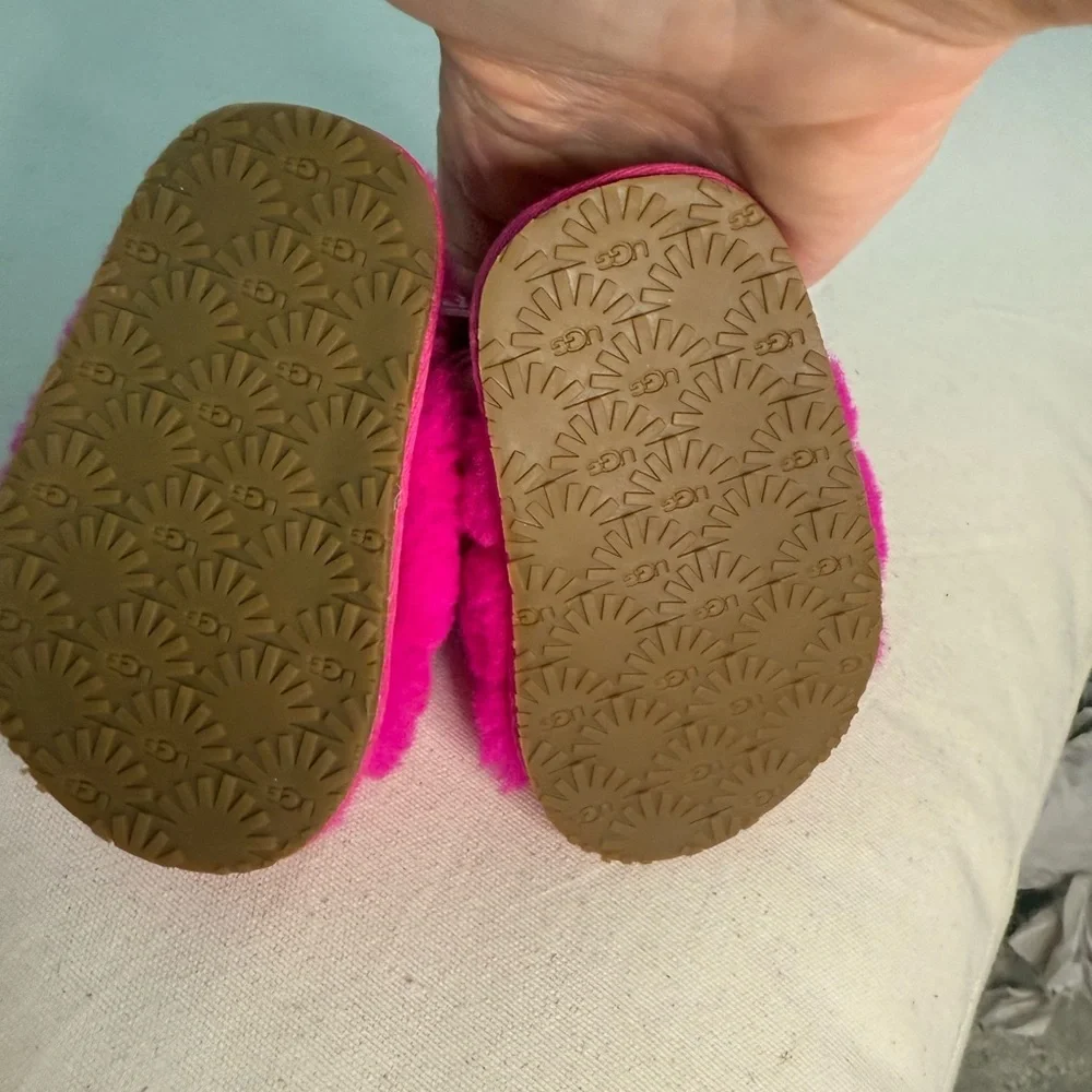 UGG Baby Fluffy Pink Slippers
